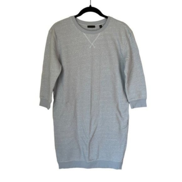 ATM Anthony Thomas Melillo 3/4 Sleeve Sweatshirt Dress with Pockets Size Small - Picture 2 of 9